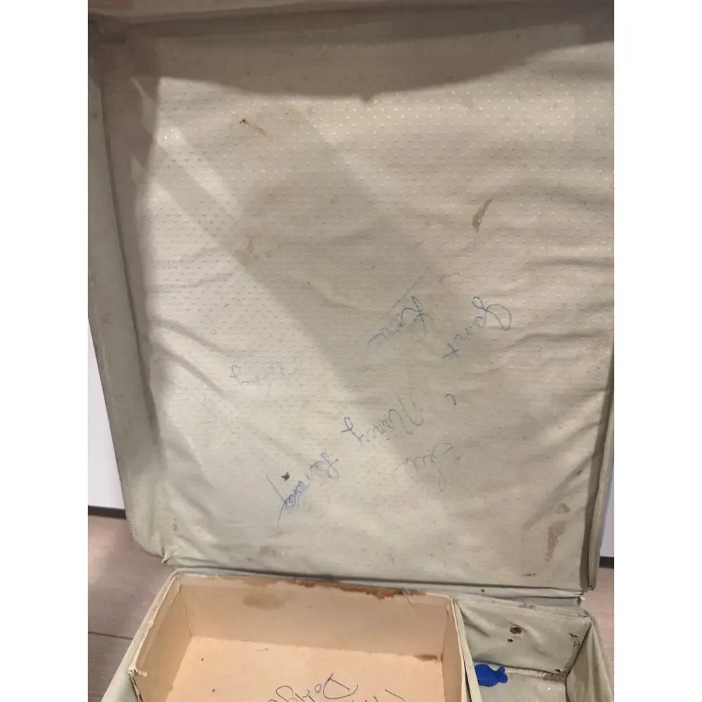 Vintage 1961 Mattel Ponytail Barbie Blue Vinyl Carrying Case JM